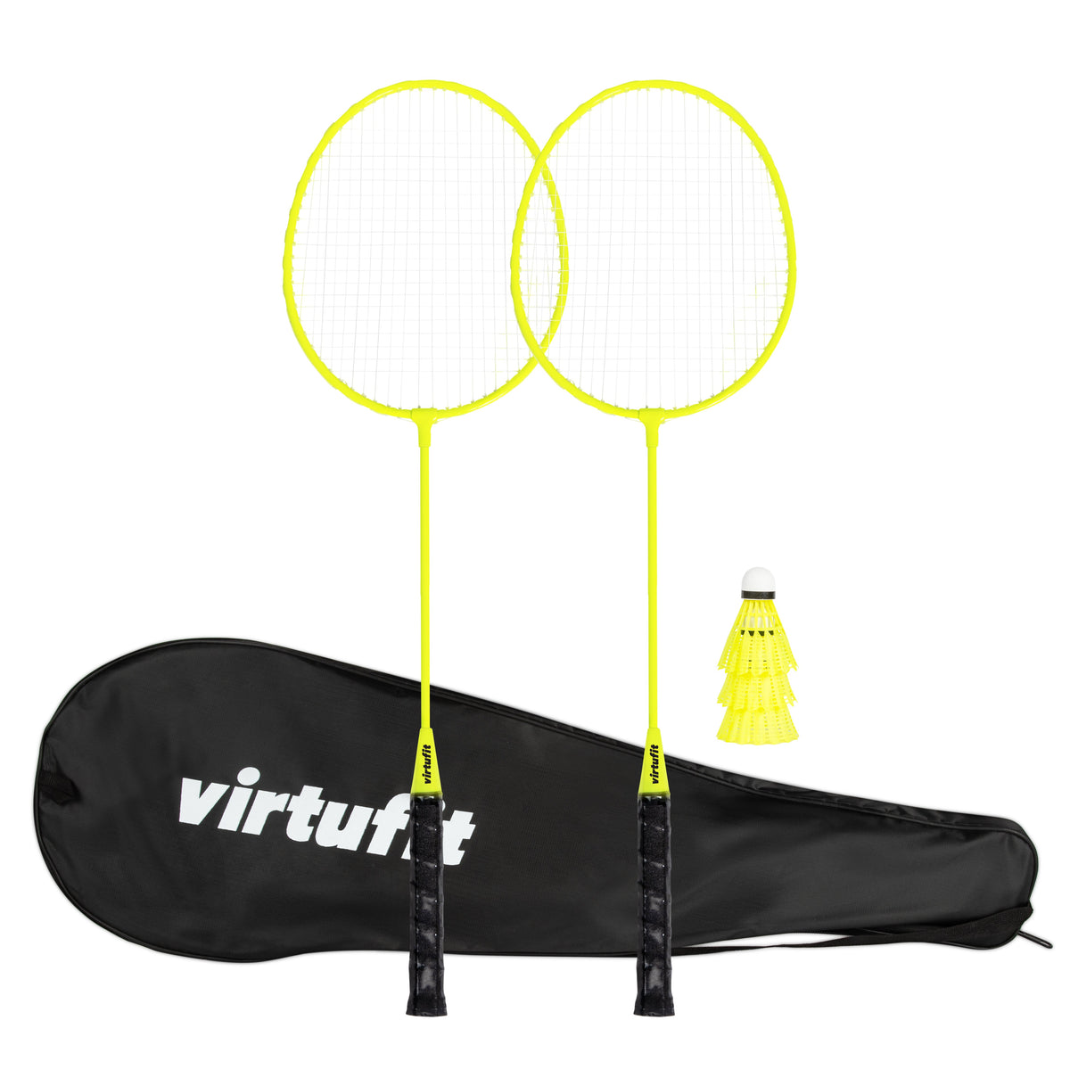 VirtuFit Badminton Set - 2 Rackets - 3 shuttles - Inclusief draagtas - Hoofdafbeelding
