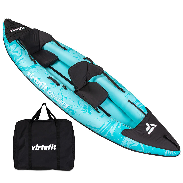 VirtuFit Kayak 335 - Turquoise - Met Kajak zitjes en draagtas - Tweedekans - Hoofdafbeelding