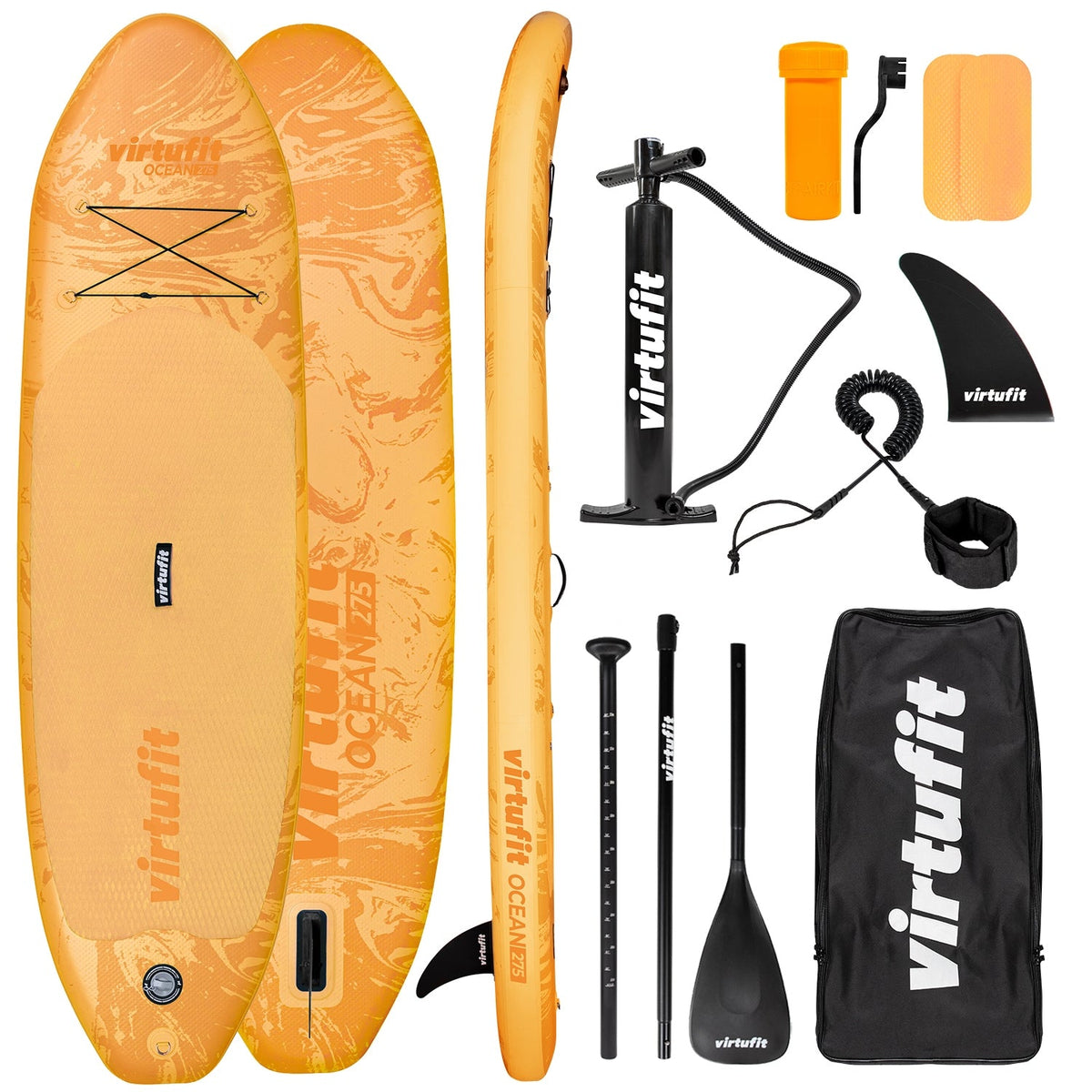 VirtuFit Supboard Ocean 275 - Orange - Mit Zubehör und Tragetasche - Zweite Chance