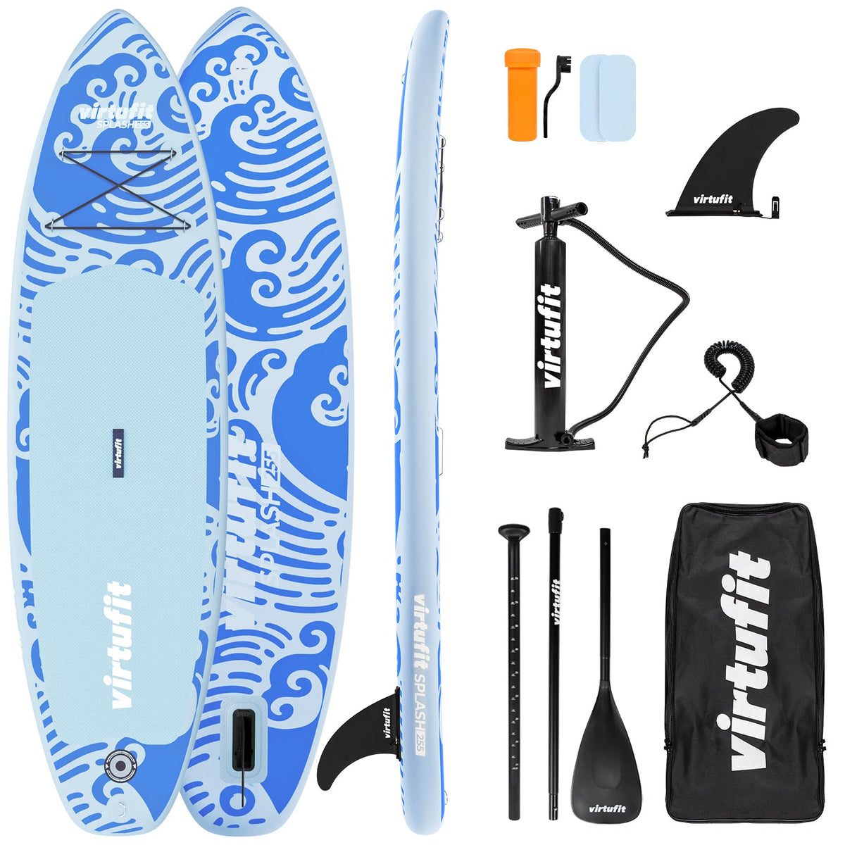VirtuFit Supboard Splash 255 - Wave Blue - Met accessoires en draagtas - Hoofdafbeelding