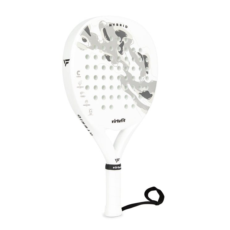 VirtuFit Hybrid Padel Racket - Wit - Grijs - Hoofdafbeelding