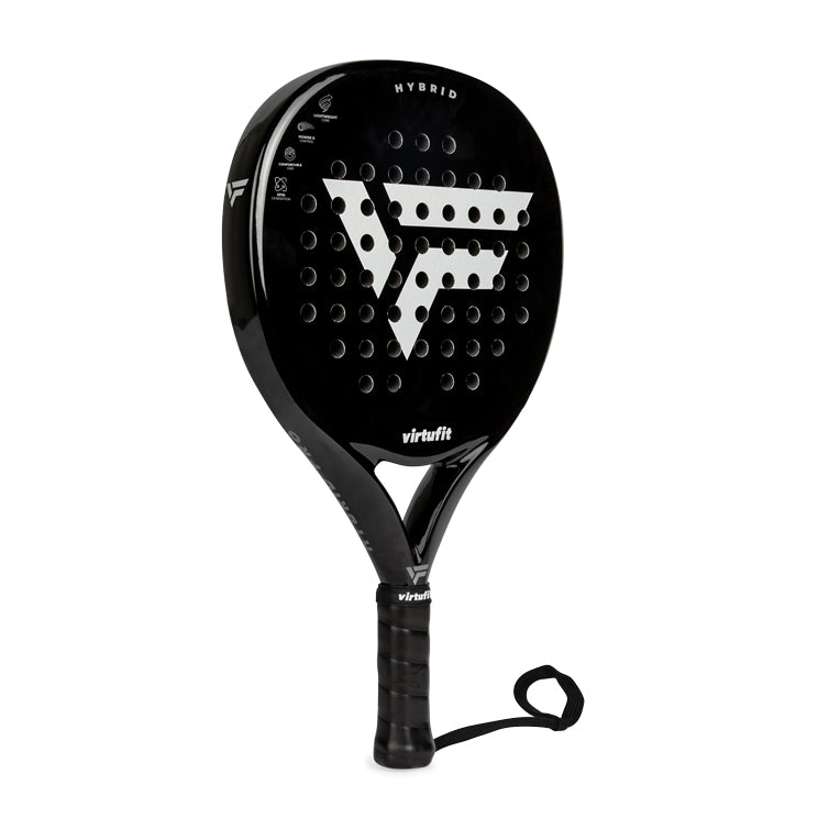 VirtuFit Hybrid Padel Racket - Zwart - Silver - Hoofdafbeelding