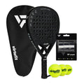 VirtuFit Fusion Pro Padel Set - Zwart - Grijs - Hoofdafbeelding