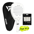 VirtuFit Fusion Pro Padel Set - Wit - Silver - Hoofdafbeelding