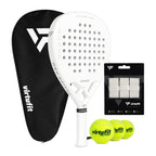 VirtuFit Fusion Pro Padel Set - Wit - Silver - Hoofdafbeelding