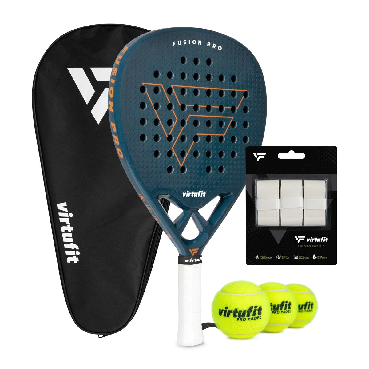 VirtuFit Fusion Pro Padel Set - Deep Teal - Hoofdafbeelding