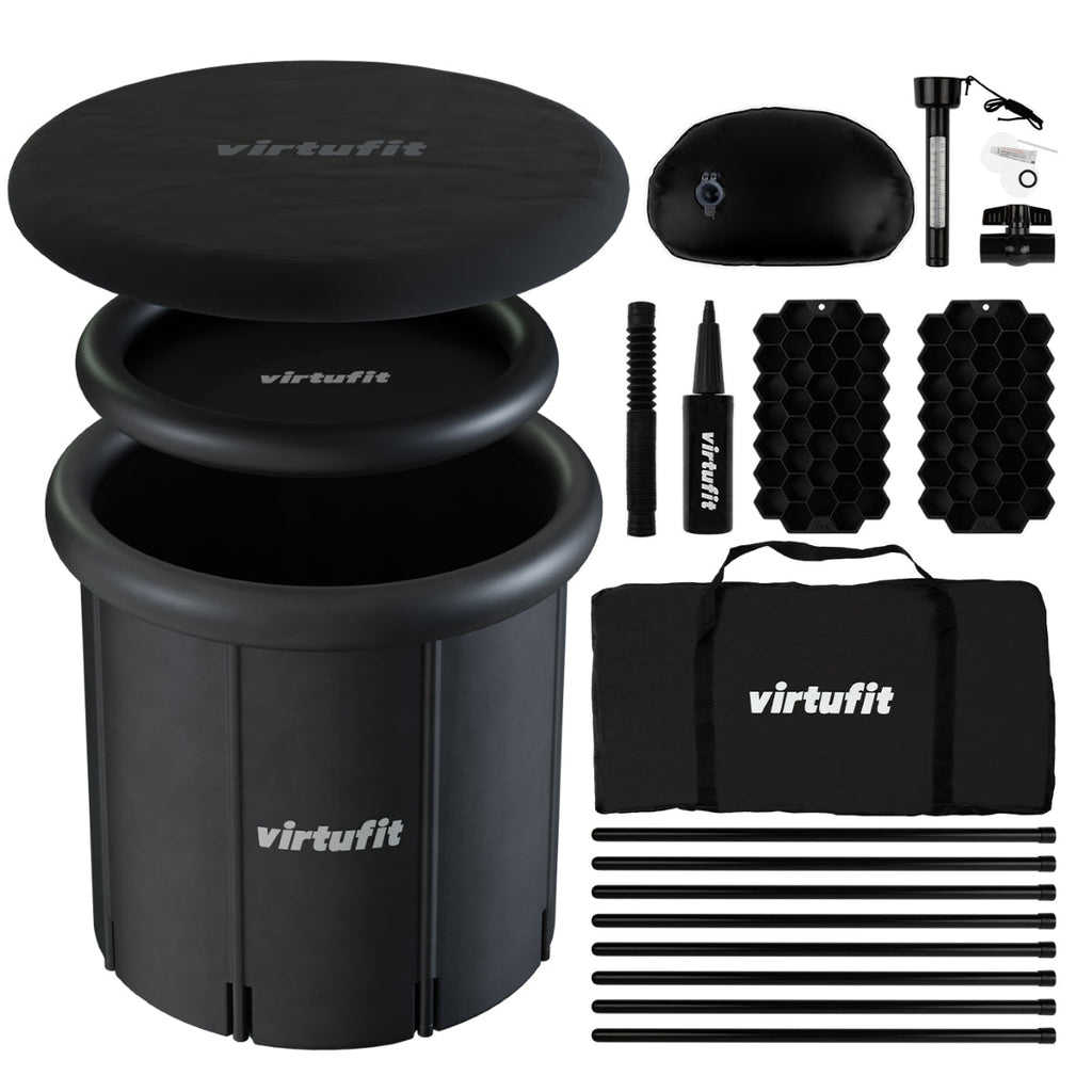 VirtuFit IJsbad XXL - 375 Liter - Antraciet - Inclusief accessoires - Hoofdafbeelding