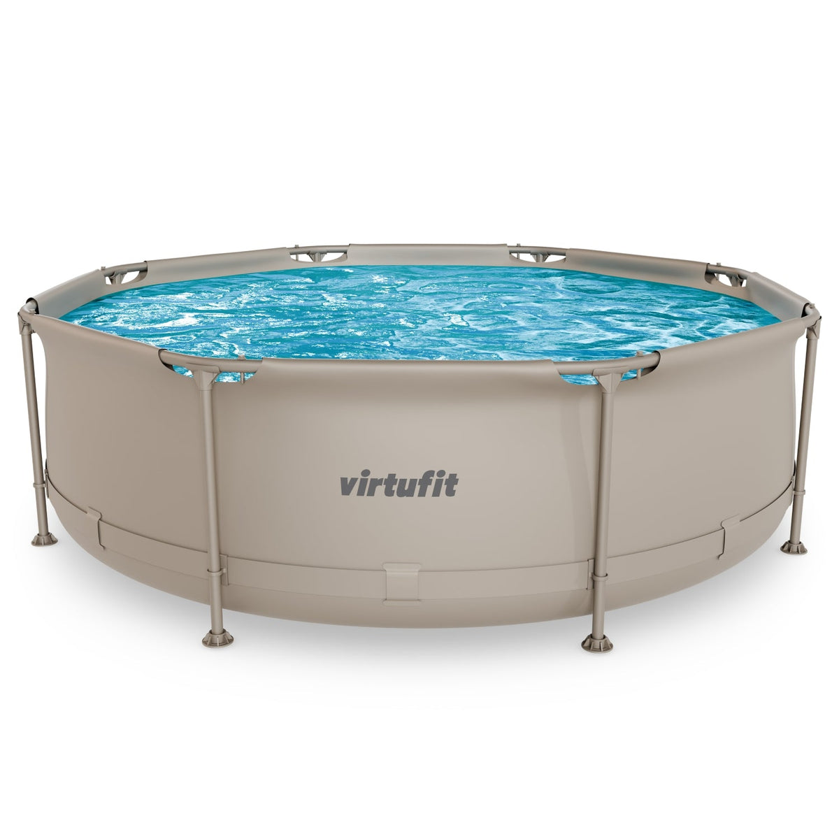 VirtuFit Rond Zwembad - Ø244 x 76 cm - Beige - Hoofdafbeelding
