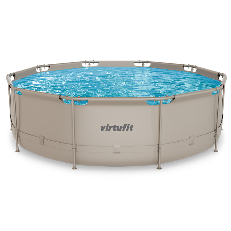 VirtuFit Rond Zwembad - Ø366 x 100 cm - Beige - Hoofdafbeelding