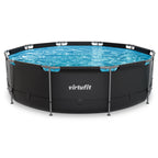 VirtuFit Rond Zwembad - Ø366 x 100 cm - Antraciet - Hoofdafbeelding