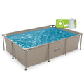 VirtuFit Rechthoekig Zwembad - 260 x 180 x 66 cm - Beige - Inclusief Filterpomp - Hoofdafbeelding
