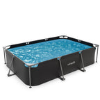 VirtuFit Rechthoekig Zwembad - 300 x 210 x 66 cm - Antraciet - Hoofdafbeelding