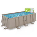 VirtuFit Rechthoekig Zwembad 400 x 200 x 122 cm - Beige - Inclusief Filterpomp - Hoofdafbeelding