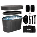 VirtuFit IJsbad Ovaal - Antraciet - 500 Liter - Inclusief accessoires - Hoofdafbeelding