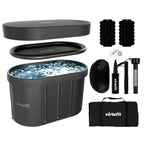 VirtuFit IJsbad Ovaal - Antraciet - 500 Liter - Inclusief accessoires - Hoofdafbeelding