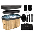 VirtuFit IJsbad Ovaal - Wood Look - 500 Liter - Inclusief accessoires - Hoofdafbeelding