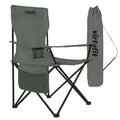 VirtuFit Opvouwbare Camping Stoel - Strandstoel - Grijs - Hoofdafbeelding