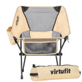 VirtuFit Camping Stoel Compact - Strandstoel - Opvouwbaar - Beige - Hoofdafbeelding