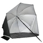 VirtuFit Strandparasol - Windscherm - Strandtent - 160 cm - Zwart - Hoofdafbeelding