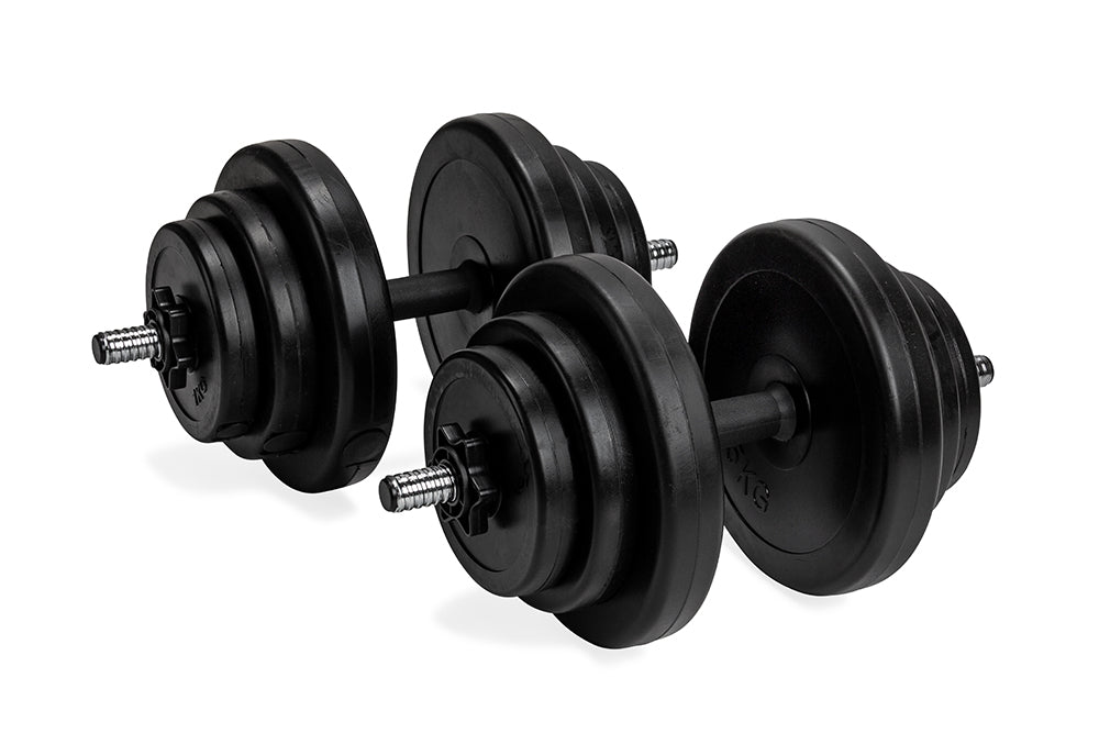 VirtuFit Verstelbare Dumbbellset - Vinyl - 2 x 14 kg (28 kg) - Tweedekans - Hoofdafbeelding