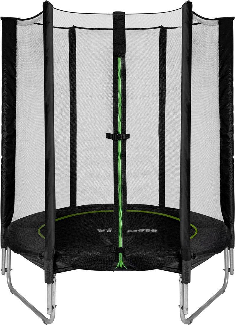 VirtuFit Kindertrampoline met Veiligheidsnet - Zwart - 140 cm - Tweedekans - Hoofdafbeelding