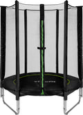 VirtuFit Kindertrampoline met Veiligheidsnet - Zwart - 140 cm - Tweedekans - Hoofdafbeelding