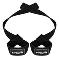 VirtuFit Padded Lifting Straps - Katoen - Zwart - Hoofdafbeelding