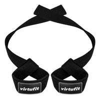 VirtuFit Padded Lifting Straps - Katoen - Zwart - Hoofdafbeelding