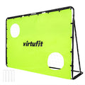 VirtuFit Fußballtor mit Torwand - Fußballtor - 215 x 150 cm - Zweite Chance