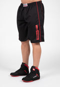 Gorilla Wear Wallace Mesh Shorts - Zwart/Rood - Hoofdafbeelding