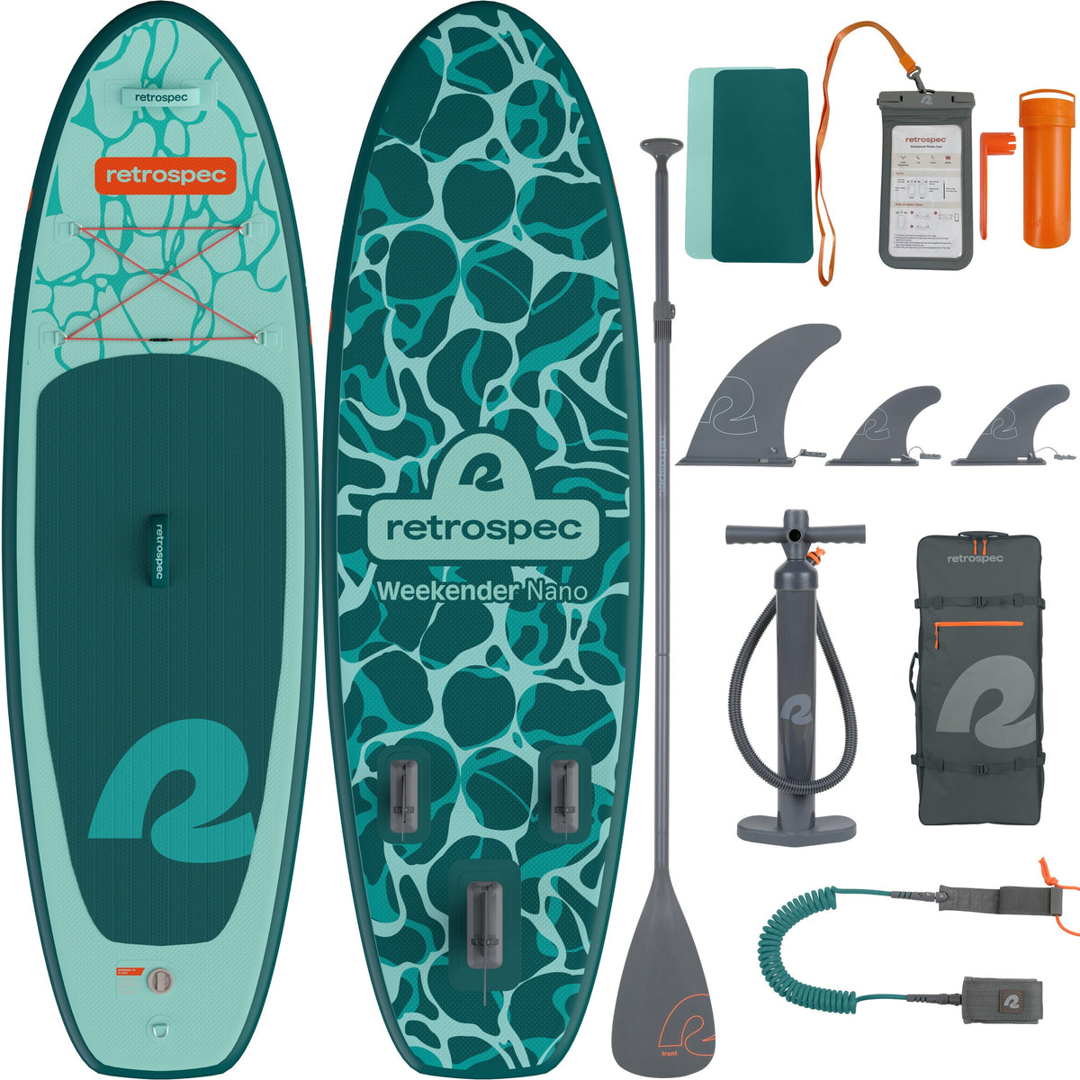 Retrospec Supboard Weekender Nano iSUP - 259 cm - Seafoam Ripple - Hoofdafbeelding