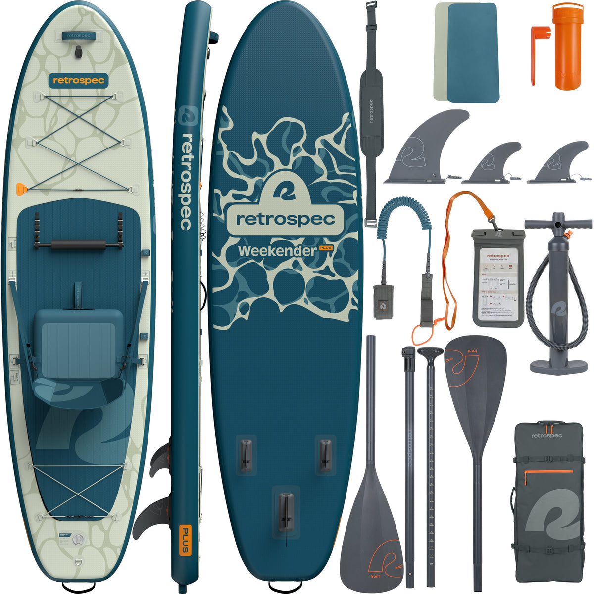 Retrospec Supboard Weekender Plus iSUP Kayak Hybrid - 320 cm - River Ripple - Hoofdafbeelding