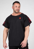 Gorilla Wear Buffalo Old School Workout T-Shirt - Zwart/Rood - Hoofdafbeelding