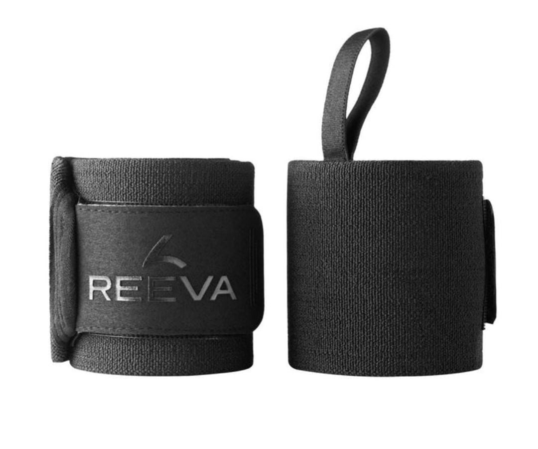 Reeva Powerlifting Wrist Wraps - 90 cm - Zwart - Hoofdafbeelding