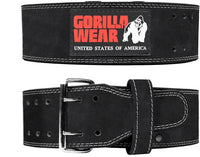 Gorilla Wear Halterriem - 4 Inch Leren Lifting Belt - Zwart - Hoofdafbeelding