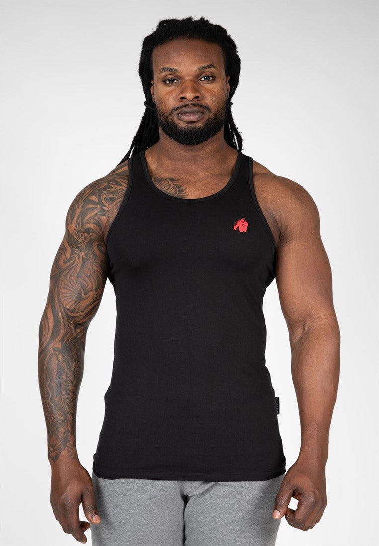 Gorilla Wear Adams Stretch Tank Top - Zwart - Hoofdafbeelding