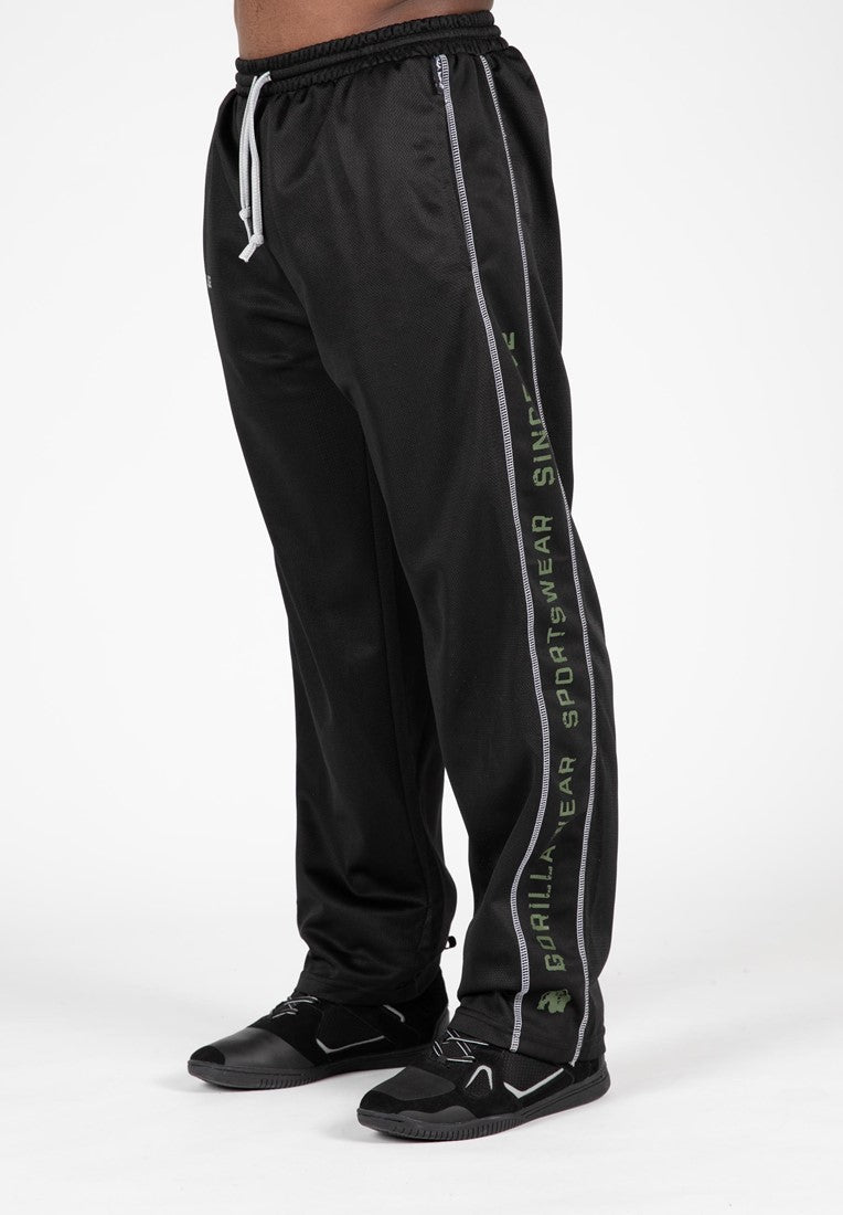 Gorilla Wear Functional Mesh Trainingsbroek - Zwart/Groen - Hoofdafbeelding