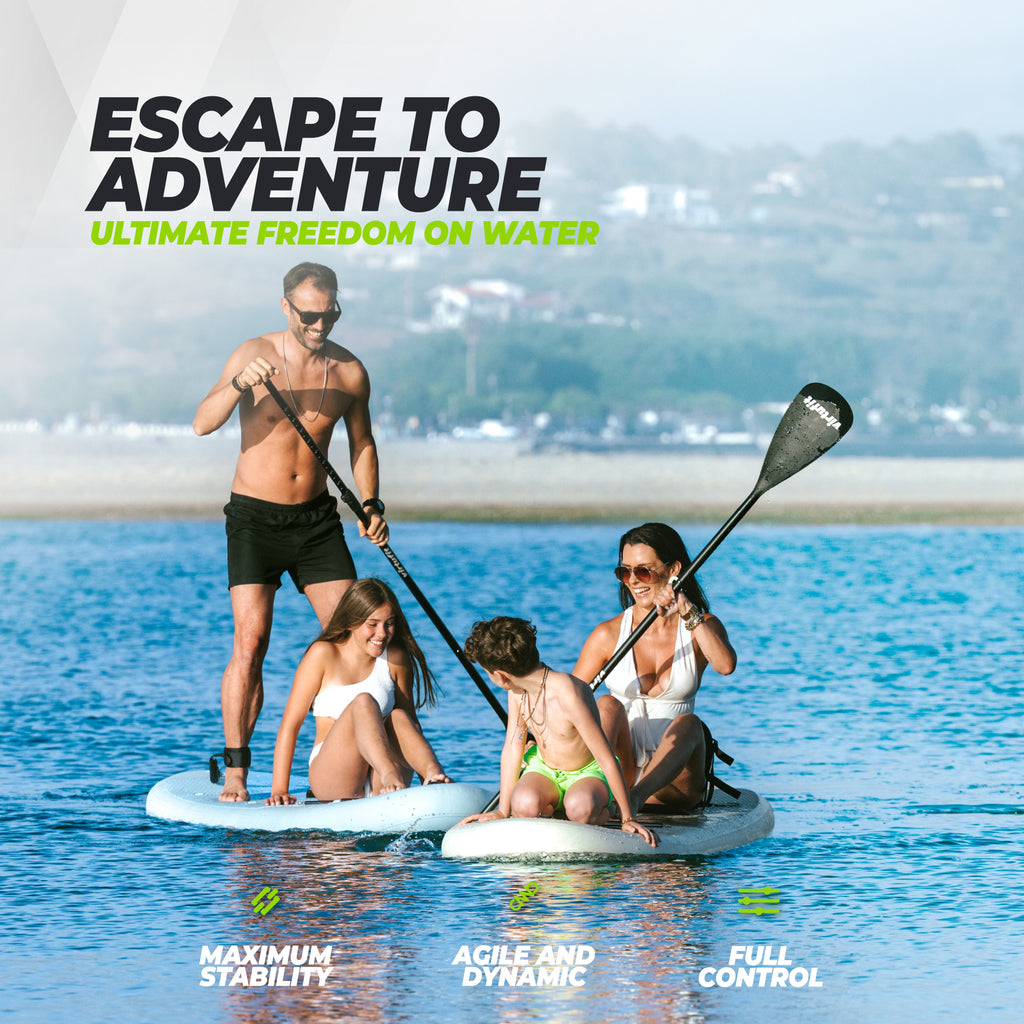 VirtuFit Supboard Cruiser 305 - Turquoise - Met Kajak zitje, accessoires en draagtas - Detail