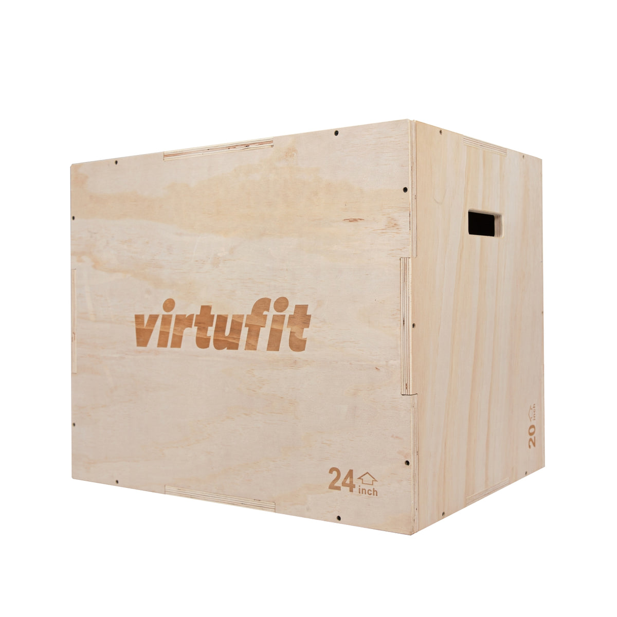 VirtuFit Holz Plyo Box 3-in-1 - Groß - 50 x 60 x 75 cm