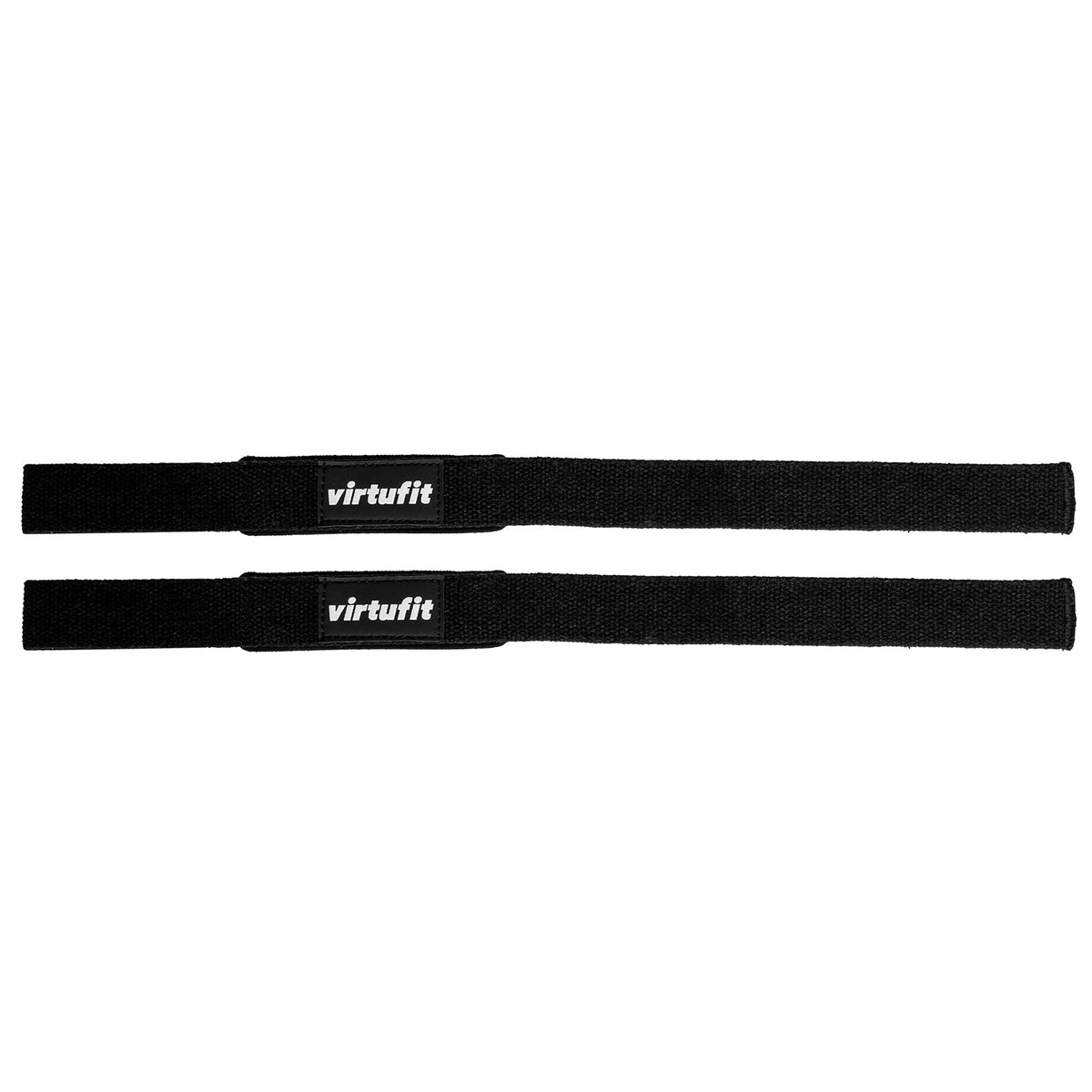 VirtuFit Padded Lifting Straps - Katoen - Zwart - Afbeelding 5