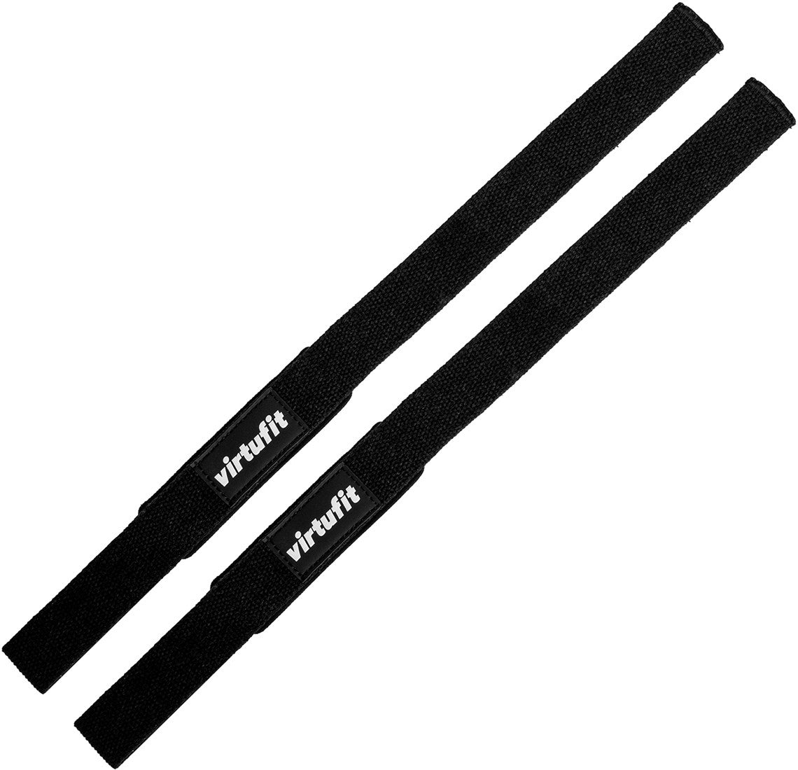 VirtuFit Padded Lifting Straps - Katoen - Zwart - Detail