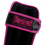 Super Pro Kids Scheenbeschermers Leopard - Zwart/Roze - In gebruik
