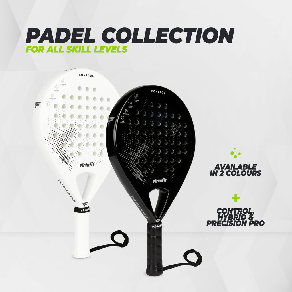 VirtuFit Control Padel Schläger - Schwarz - Grau
