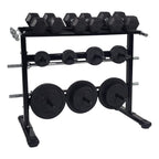 Tunturi Opbergrek - voor Dumbbells / Halterschijven / Halterstangen - Aanzicht