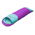 NILS Camp Slaapzak - Paars/Turquoise - Maat M - Aanzicht