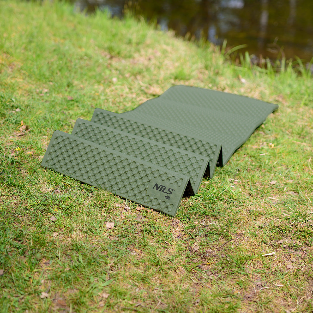 NILS Camp Opvouwbare Slaapmat - Groen - 182 cm - Aanzicht