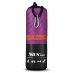 NILS Aqua Microvezel Handdoek - Paars - 180 x 100 cm - Aanzicht