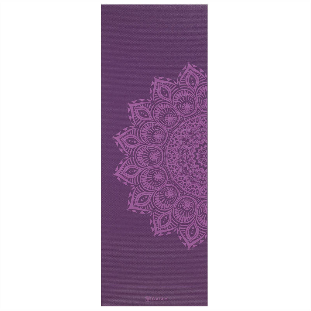 Gaiam Yogamat  - 6 mm - Purple Mandala - Aanzicht