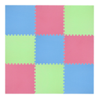 One Fitness Puzzelmat - Set van 9 - 10 mm - Multi - Aanzicht