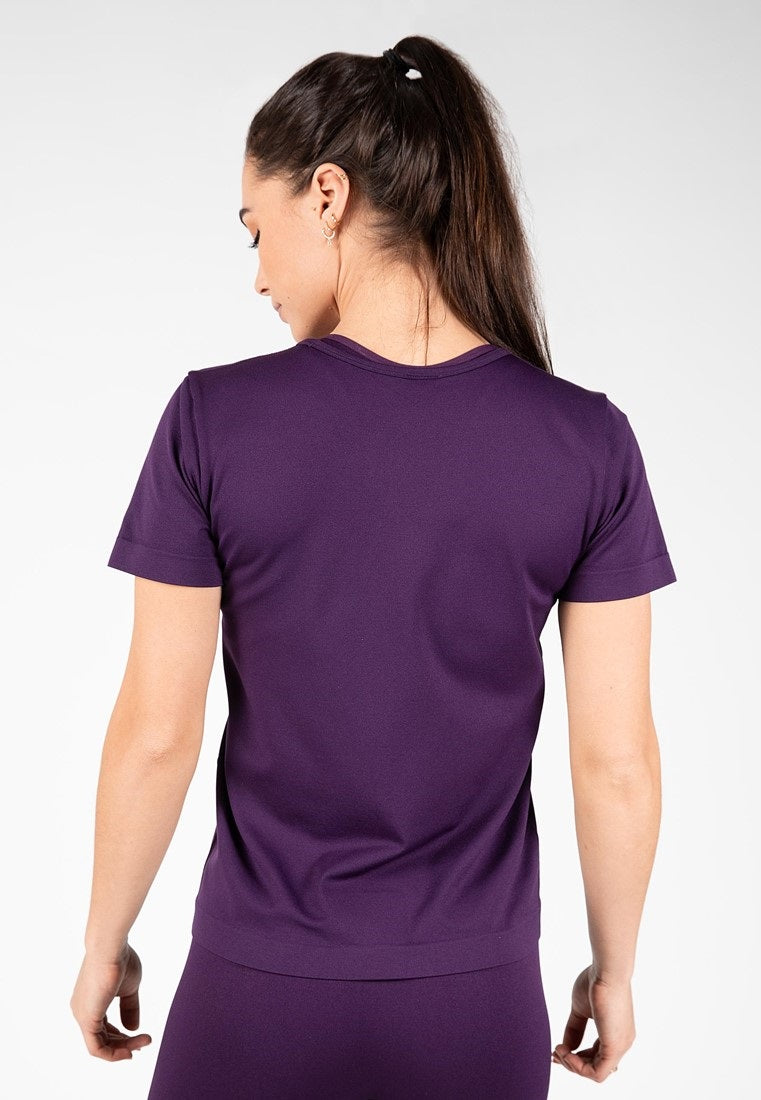 Gorilla Wear Neiro Seamless T-shirt - Paars - Aanzicht